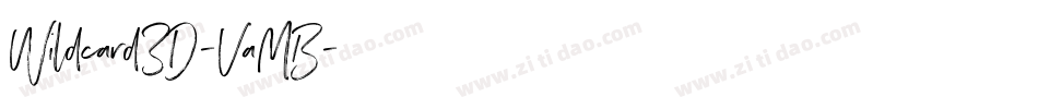 Wildcard3D-VaMB字体转换