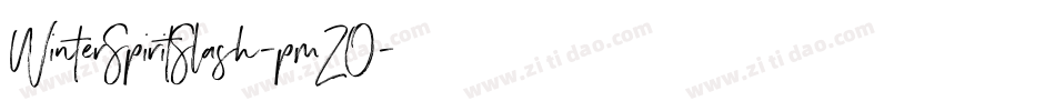 WinterSpiritSlash-pmZO字体转换