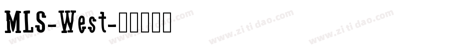 MLS-West字体转换
