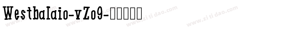 Westbalaio-vZo9字体转换