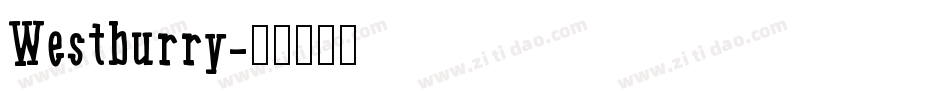 Westburry字体转换