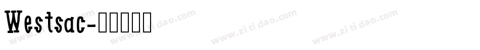 Westsac字体转换