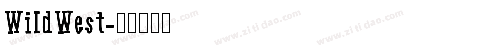 WildWest字体转换