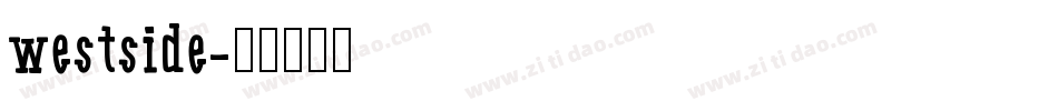 westside字体转换