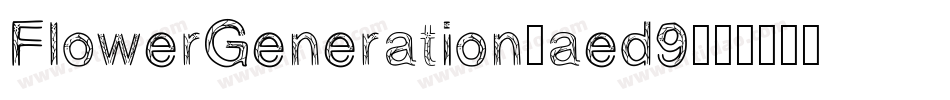 FlowerGeneration-aed9字体转换