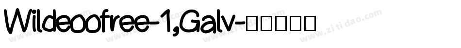 Wildeoofree-1Galv字体转换