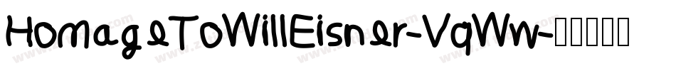 HomageToWillEisner-VqWw字体转换