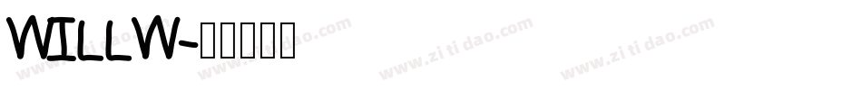 WILLW字体转换