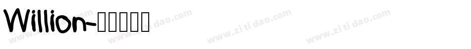 Willion字体转换