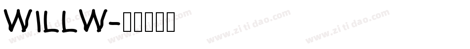WILLW字体转换