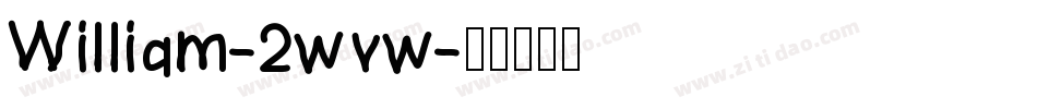 William-2wvw字体转换