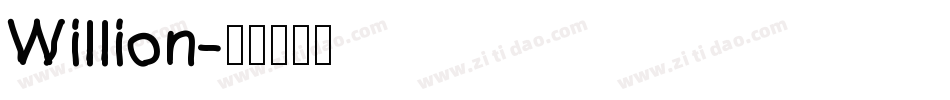 Willion字体转换
