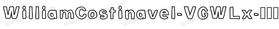 WilliamCostinavel-VGWLx字体转换