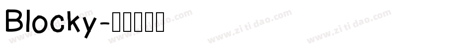 Blocky字体转换