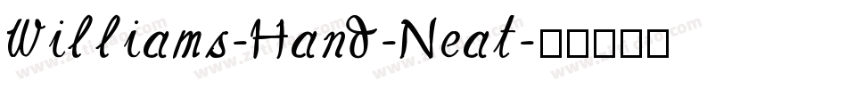 Williams-Hand-Neat字体转换