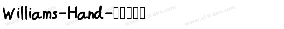 Williams-Hand字体转换