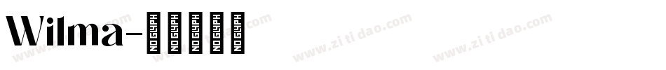 Wilma字体转换