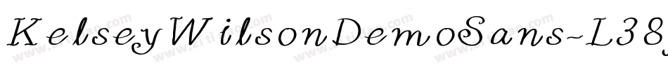 KelseyWilsonDemoSans-L38pD字体转换