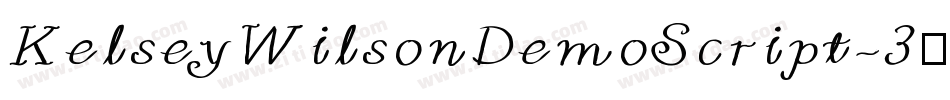 KelseyWilsonDemoScript-3手机版字体转换
