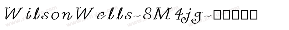 WilsonWells-8M4jg字体转换