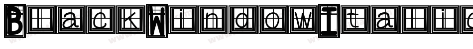 BlackWindowItalic-azxm字体转换