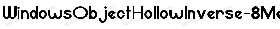 WindowsObjectHollowInverse-8Mey2字体转换