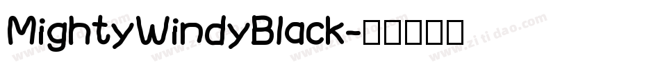 MightyWindyBlack字体转换