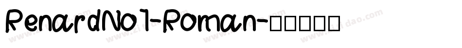 RenardNo1-Roman字体转换
