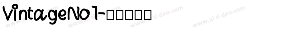 VintageNo1字体转换