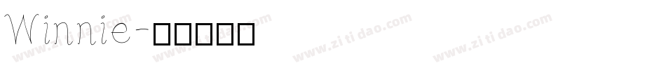 Winnie字体转换