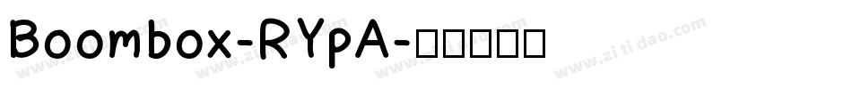 Boombox-RYpA字体转换