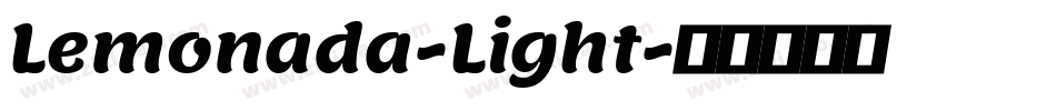 Lemonada-Light字体转换