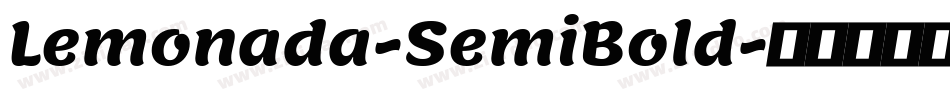 Lemonada-SemiBold字体转换