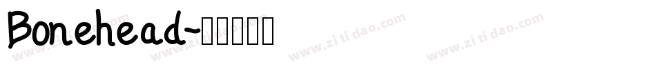 Bonehead字体转换
