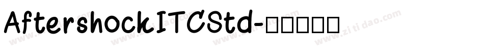 AftershockITCStd字体转换