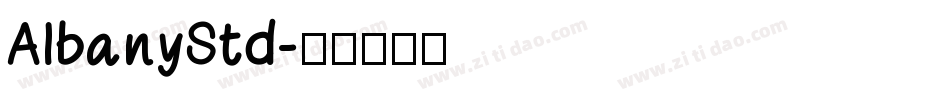 AlbanyStd字体转换