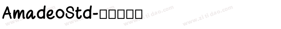AmadeoStd字体转换