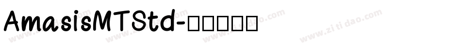 AmasisMTStd字体转换