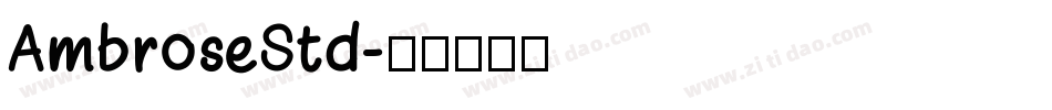 AmbroseStd字体转换