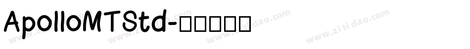 ApolloMTStd字体转换