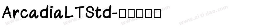 ArcadiaLTStd字体转换