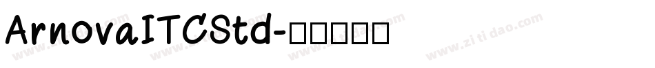 ArnovaITCStd字体转换