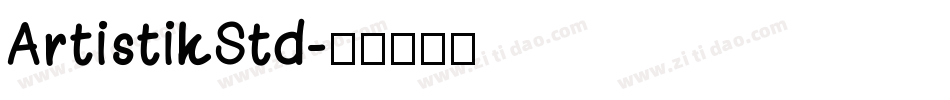 ArtistikStd字体转换