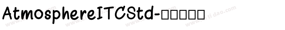 AtmosphereITCStd字体转换