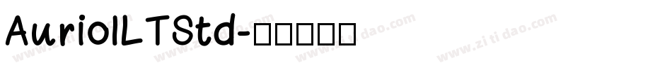 AuriolLTStd字体转换