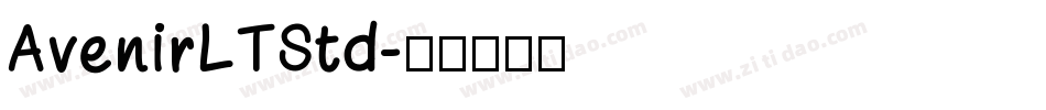 AvenirLTStd字体转换