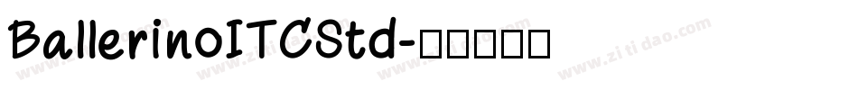 BallerinoITCStd字体转换