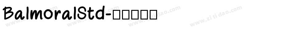 BalmoralStd字体转换