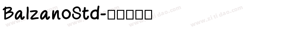 BalzanoStd字体转换
