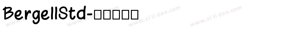 BergellStd字体转换